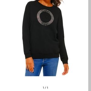 Calvin Klein Women's Crystal Logo Sweatshirt